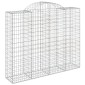 vidaXL Συρματοκιβώτια Τοξωτά 6 τεμ. 200x50x160/180 εκ. Γαλβαν. Ατσάλι