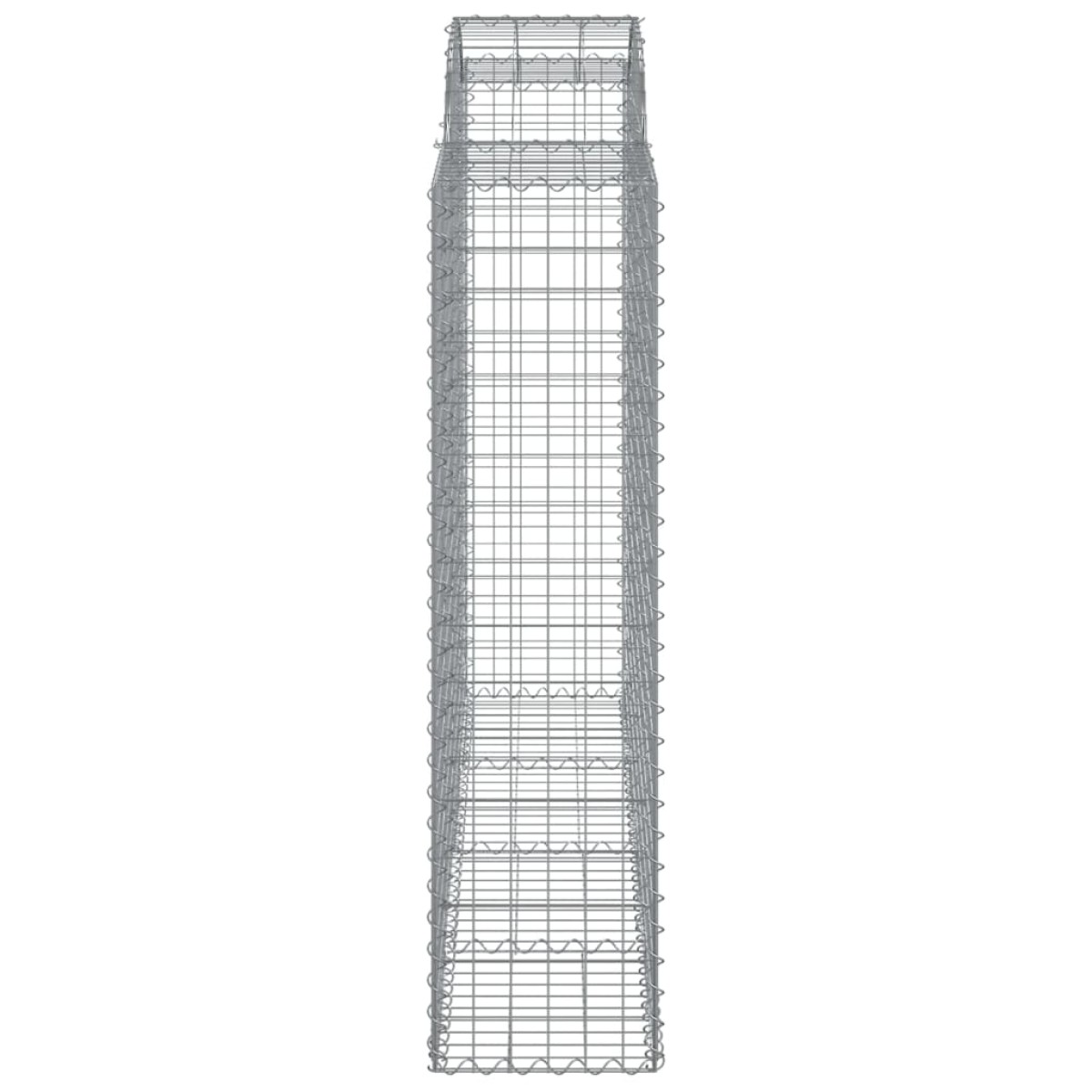 vidaXL Συρματοκιβώτια Τοξωτά 10 τεμ. 200x50x160/180 εκ. Γαλβαν. Ατσάλι