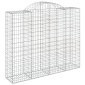 vidaXL Συρματοκιβώτια Τοξωτά 13 τεμ. 200x50x160/180 εκ. Γαλβαν. Ατσάλι