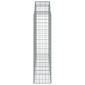 vidaXL Συρματοκιβώτια Τοξωτά 13 τεμ. 200x50x160/180 εκ. Γαλβαν. Ατσάλι