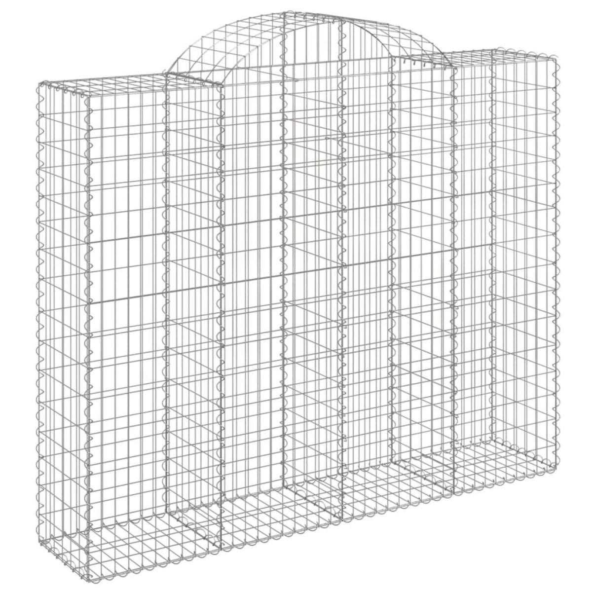 vidaXL Συρματοκιβώτια Τοξωτά 14 τεμ. 200x50x160/180 εκ. Γαλβαν. Ατσάλι
