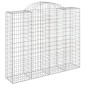 vidaXL Συρματοκιβώτια Τοξωτά 20 τεμ. 200x50x160/180 εκ. Γαλβαν. Ατσάλι