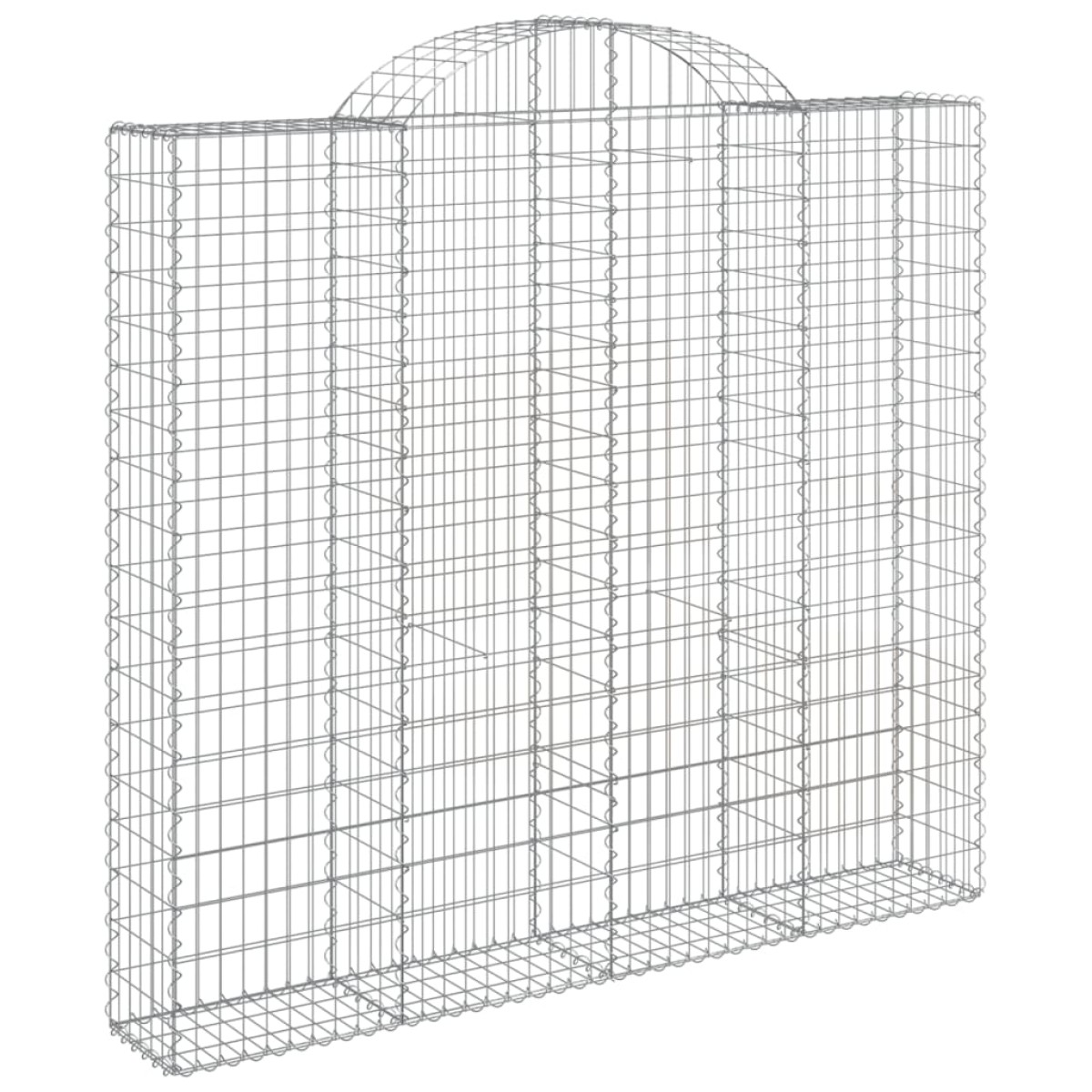 vidaXL Συρματοκιβώτια Τοξωτά 6 τεμ. 200x50x180/200 εκ. Γαλβαν. Ατσάλι