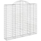 vidaXL Συρματοκιβώτια Τοξωτά 6 τεμ. 200x50x180/200 εκ. Γαλβαν. Ατσάλι