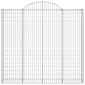 vidaXL Συρματοκιβώτια Τοξωτά 8 τεμ. 200x50x180/200 εκ. Γαλβαν. Ατσάλι