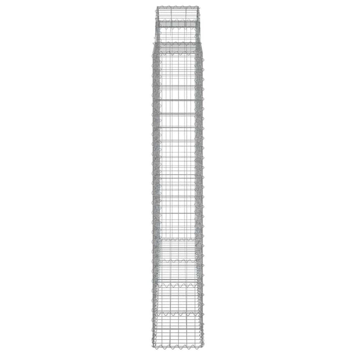 vidaXL Συρματοκιβώτια Τοξωτά 9 τεμ. 200x50x180/200 εκ. Γαλβαν. Ατσάλι