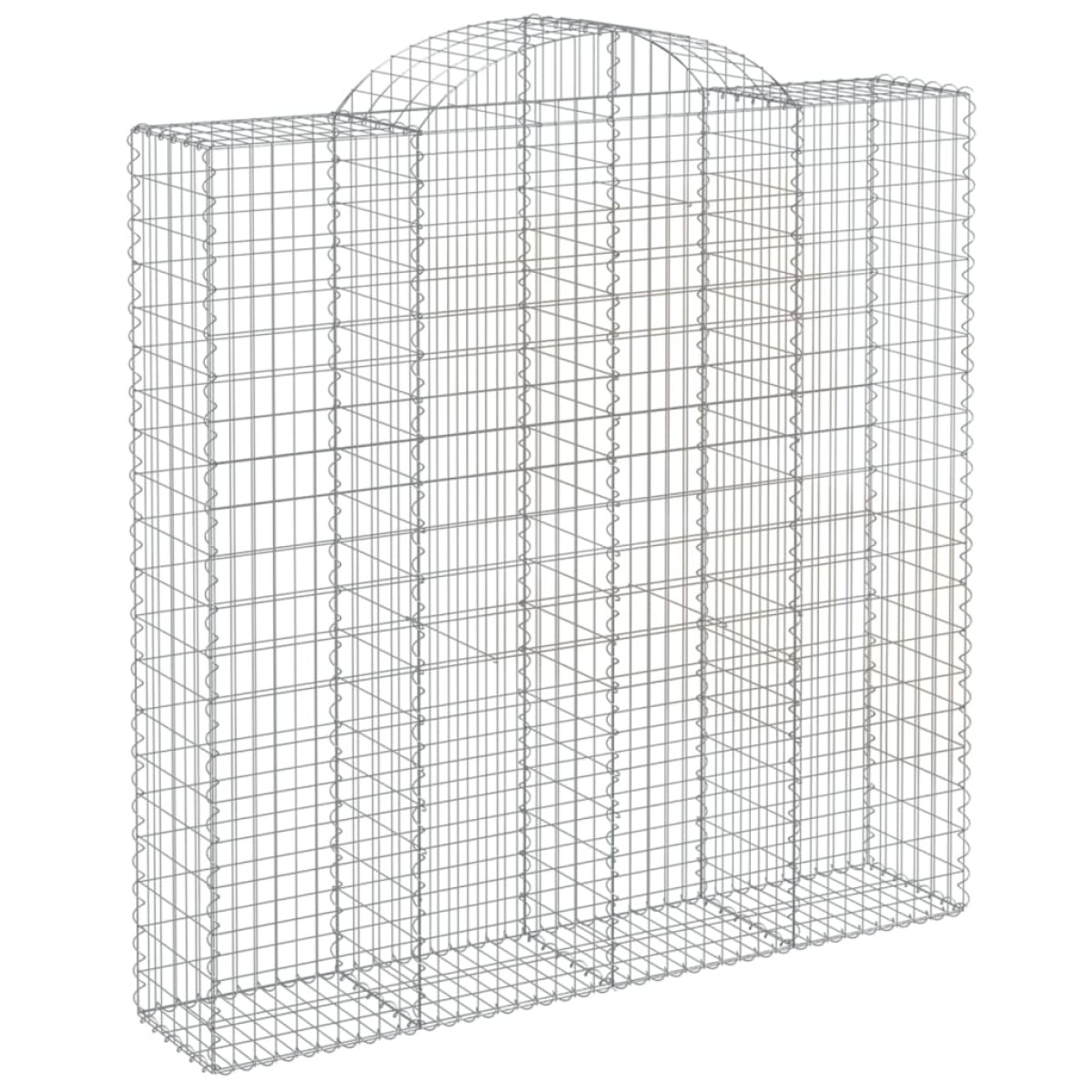 vidaXL Συρματοκιβώτια Τοξωτά 5 τεμ. 200x50x200/220 εκ. Γαλβαν. Ατσάλι