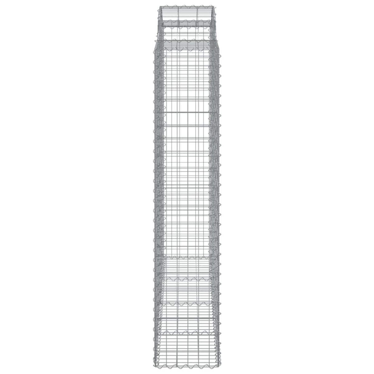 vidaXL Συρματοκιβώτια Τοξωτά 5 τεμ. 200x50x200/220 εκ. Γαλβαν. Ατσάλι