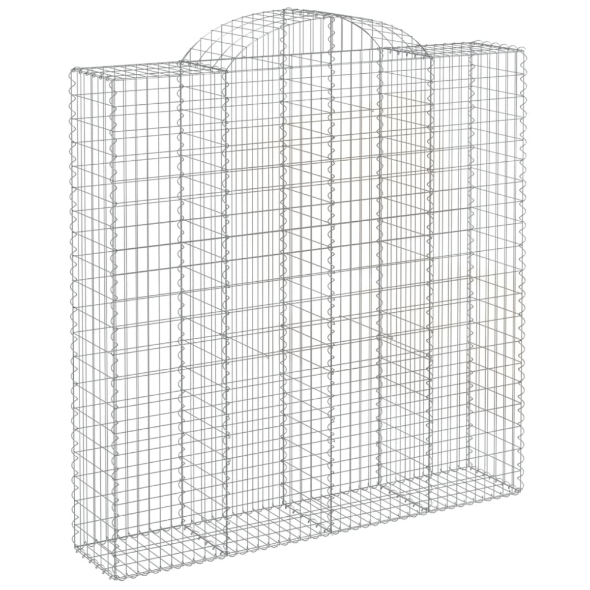 vidaXL Συρματοκιβώτια Τοξωτά 8 τεμ. 200x50x200/220 εκ. Γαλβαν. Ατσάλι
