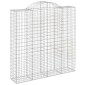 vidaXL Συρματοκιβώτια Τοξωτά 8 τεμ. 200x50x200/220 εκ. Γαλβαν. Ατσάλι