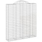 vidaXL Συρματοκιβώτια Τοξωτά 3 τεμ. 200x50x220/240 εκ. Γαλβαν. Ατσάλι