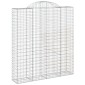vidaXL Συρματοκιβώτια Τοξωτά 5 τεμ. 200x50x220/240 εκ. Γαλβαν. Ατσάλι