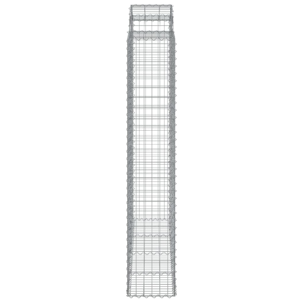 vidaXL Συρματοκιβώτια Τοξωτά 5 τεμ. 200x50x220/240 εκ. Γαλβαν. Ατσάλι