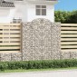 vidaXL Συρματοκιβώτια Τοξωτά 5 τεμ. 200x50x220/240 εκ. Γαλβαν. Ατσάλι