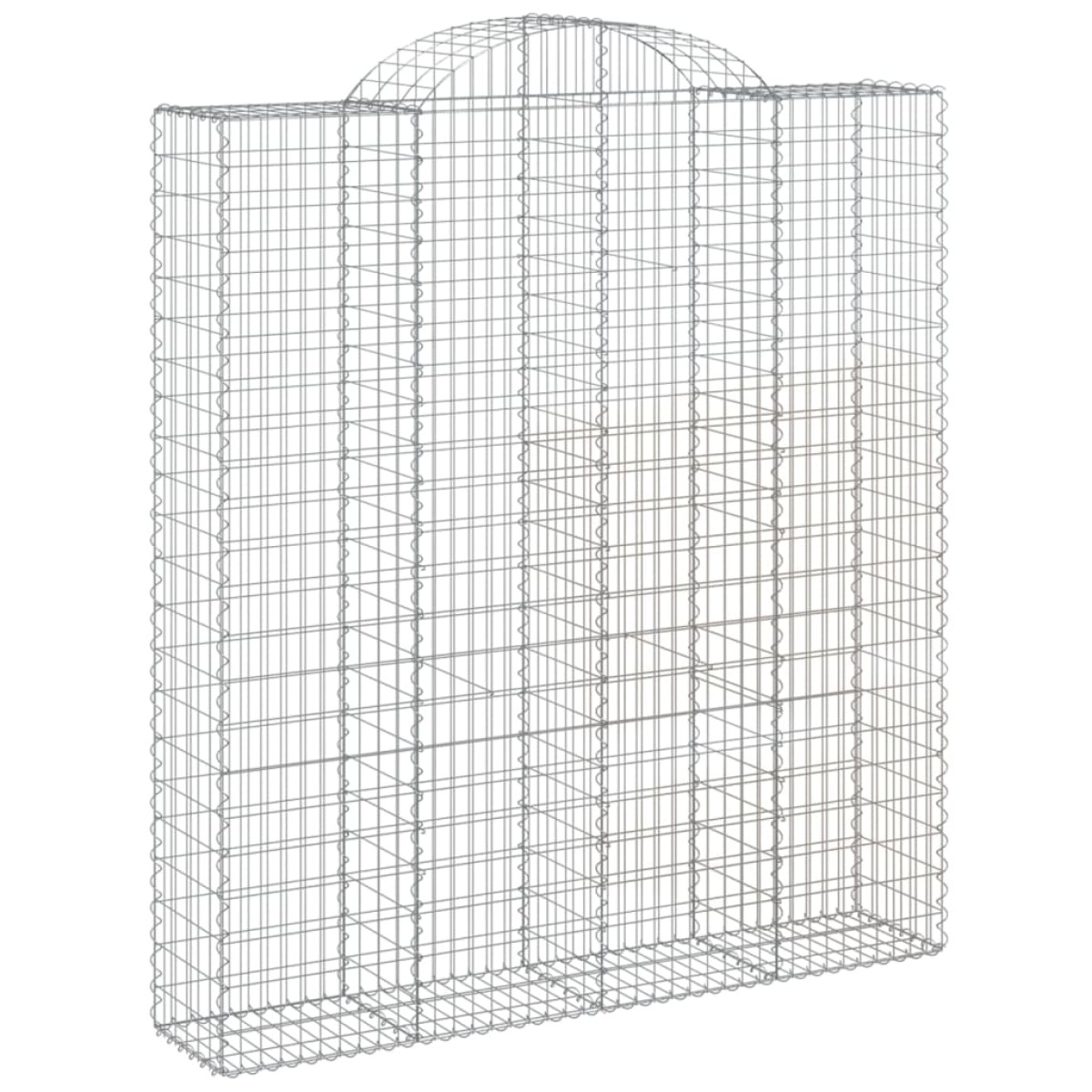 vidaXL Συρματοκιβώτια Τοξωτά 6 τεμ. 200x50x220/240 εκ. Γαλβαν. Ατσάλι