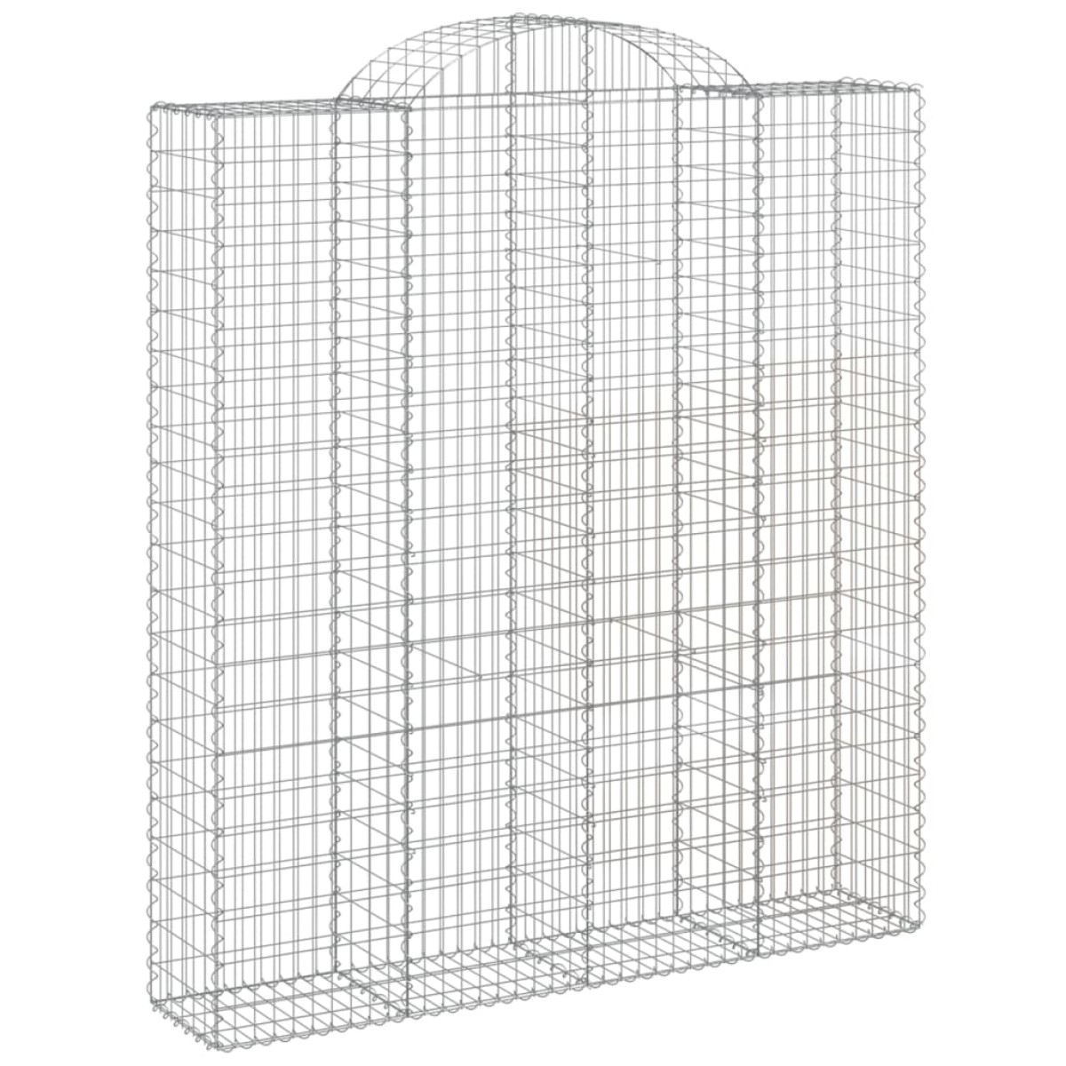 vidaXL Συρματοκιβώτια Τοξωτά 7 τεμ. 200x50x220/240 εκ. Γαλβαν. Ατσάλι