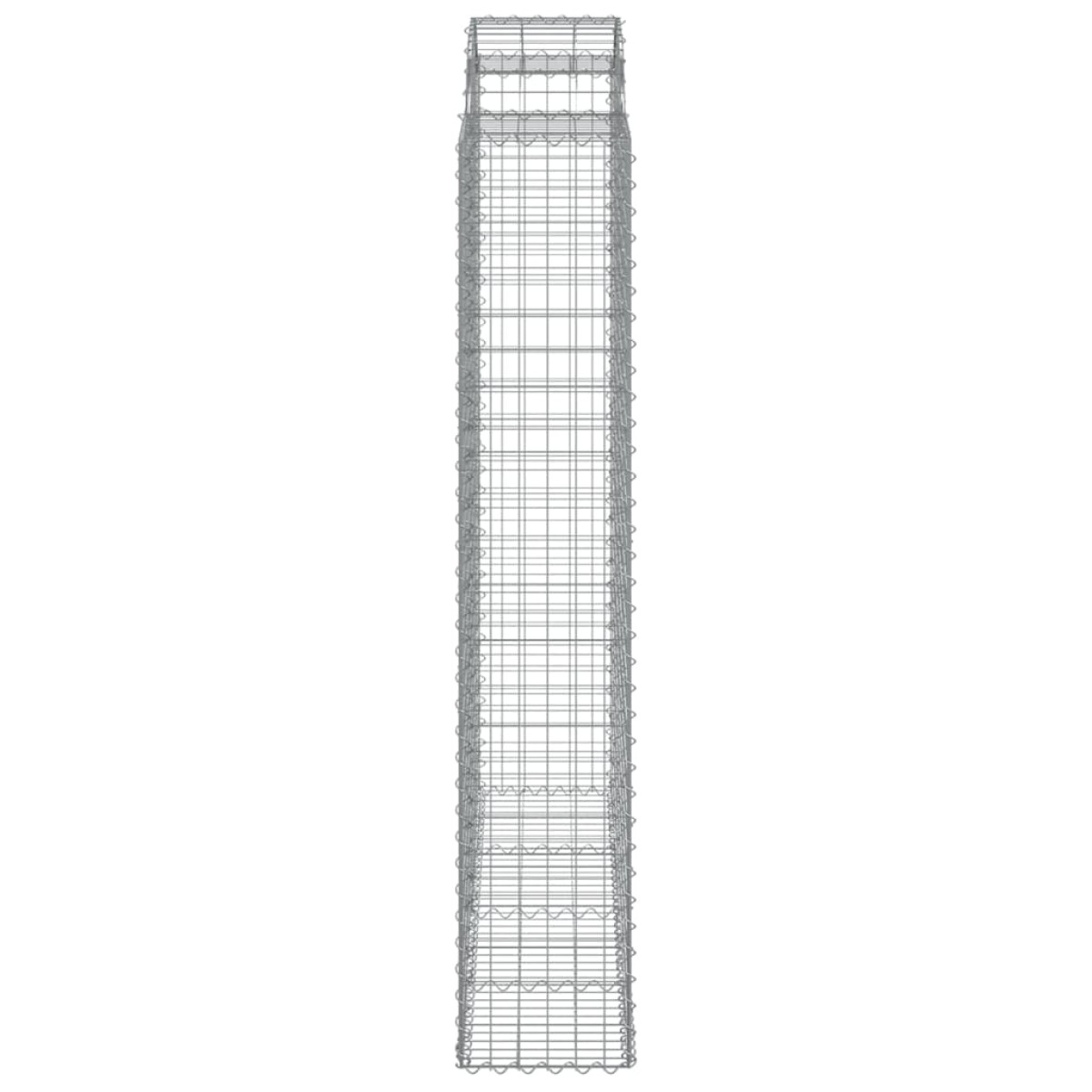 vidaXL Συρματοκιβώτια Τοξωτά 8 τεμ. 200x50x220/240 εκ. Γαλβαν. Ατσάλι