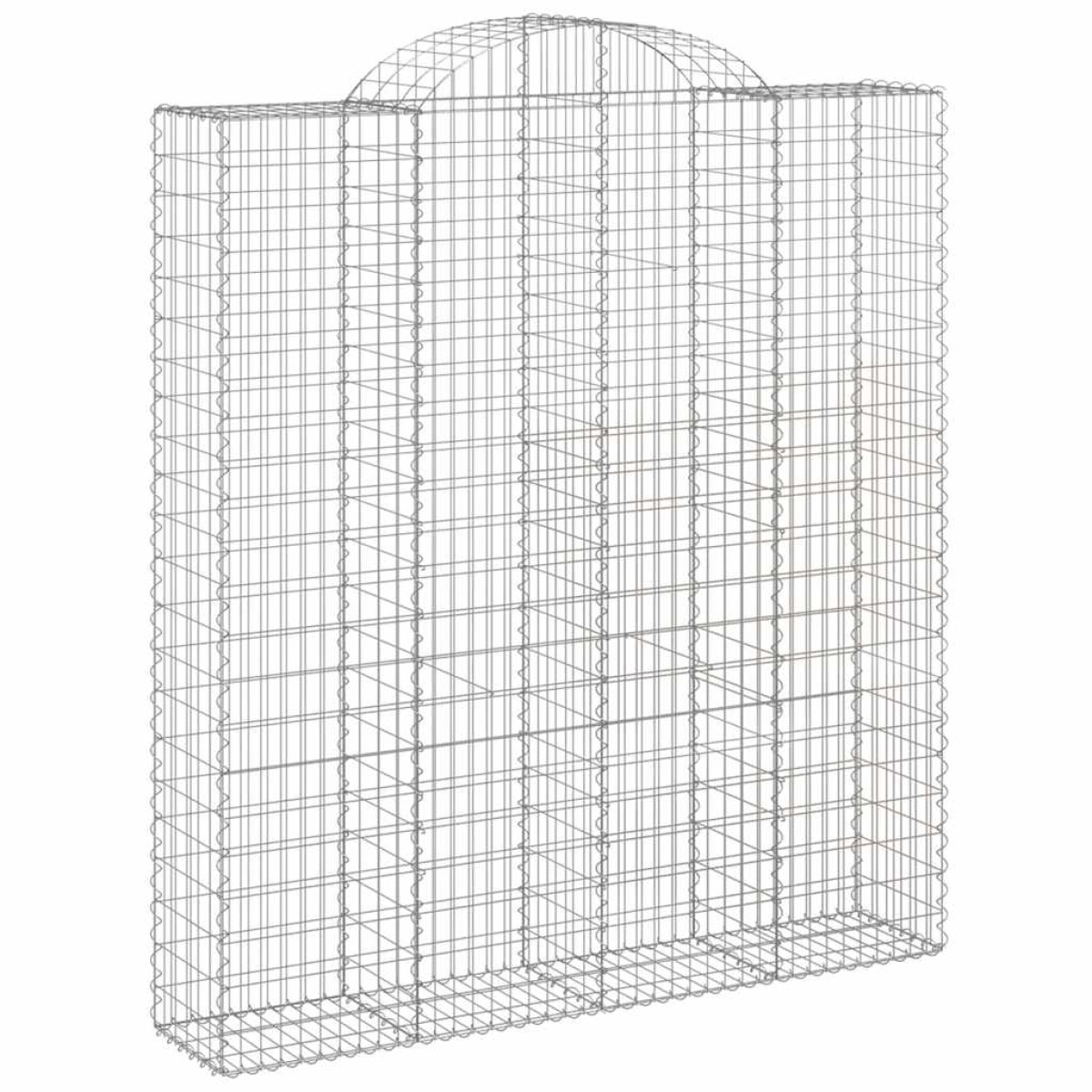 vidaXL Συρματοκιβώτια Τοξωτά 9 τεμ. 200x50x220/240 εκ. Γαλβαν. Ατσάλι
