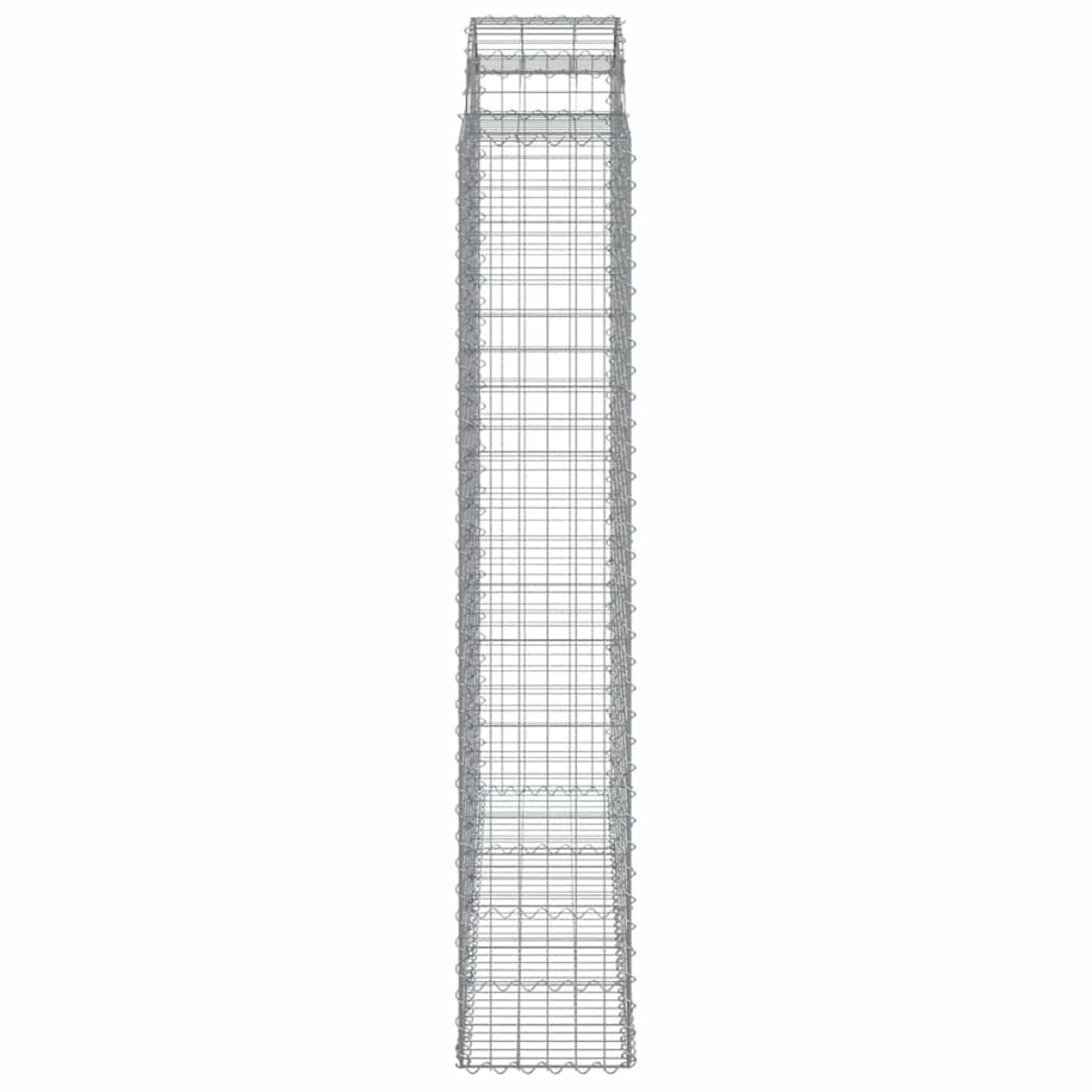 vidaXL Συρματοκιβώτια Τοξωτά 9 τεμ. 200x50x220/240 εκ. Γαλβαν. Ατσάλι