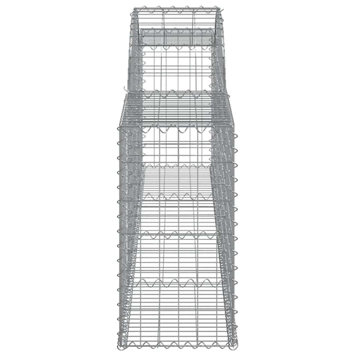 vidaXL Συρματοκιβώτια Τοξωτά 5 τεμ. 300x30x60/80 εκ. Γαλβαν. Ατσάλι