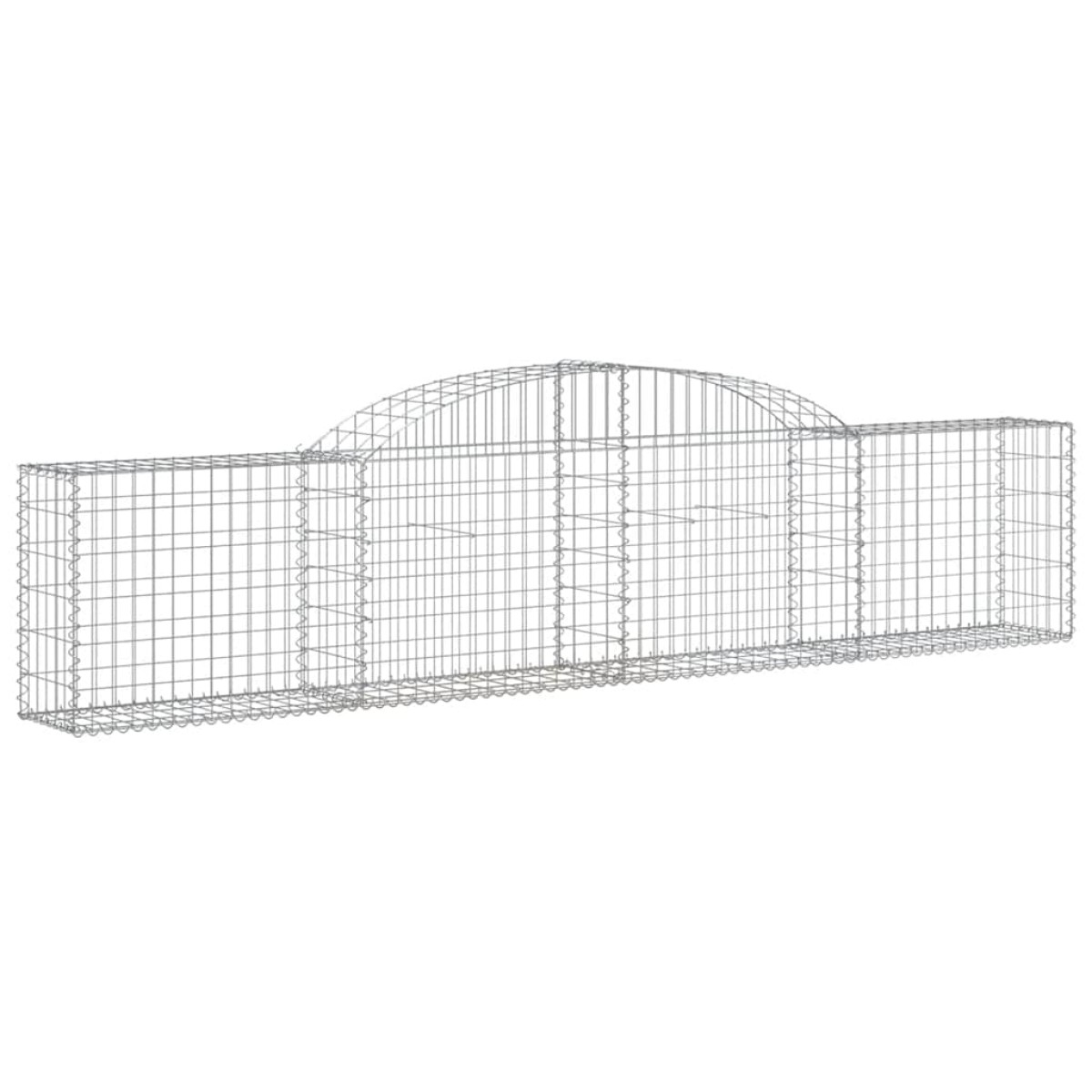 vidaXL Συρματοκιβώτια Τοξωτά 13 τεμ. 300x30x60/80 εκ. Γαλβαν. Ατσάλι