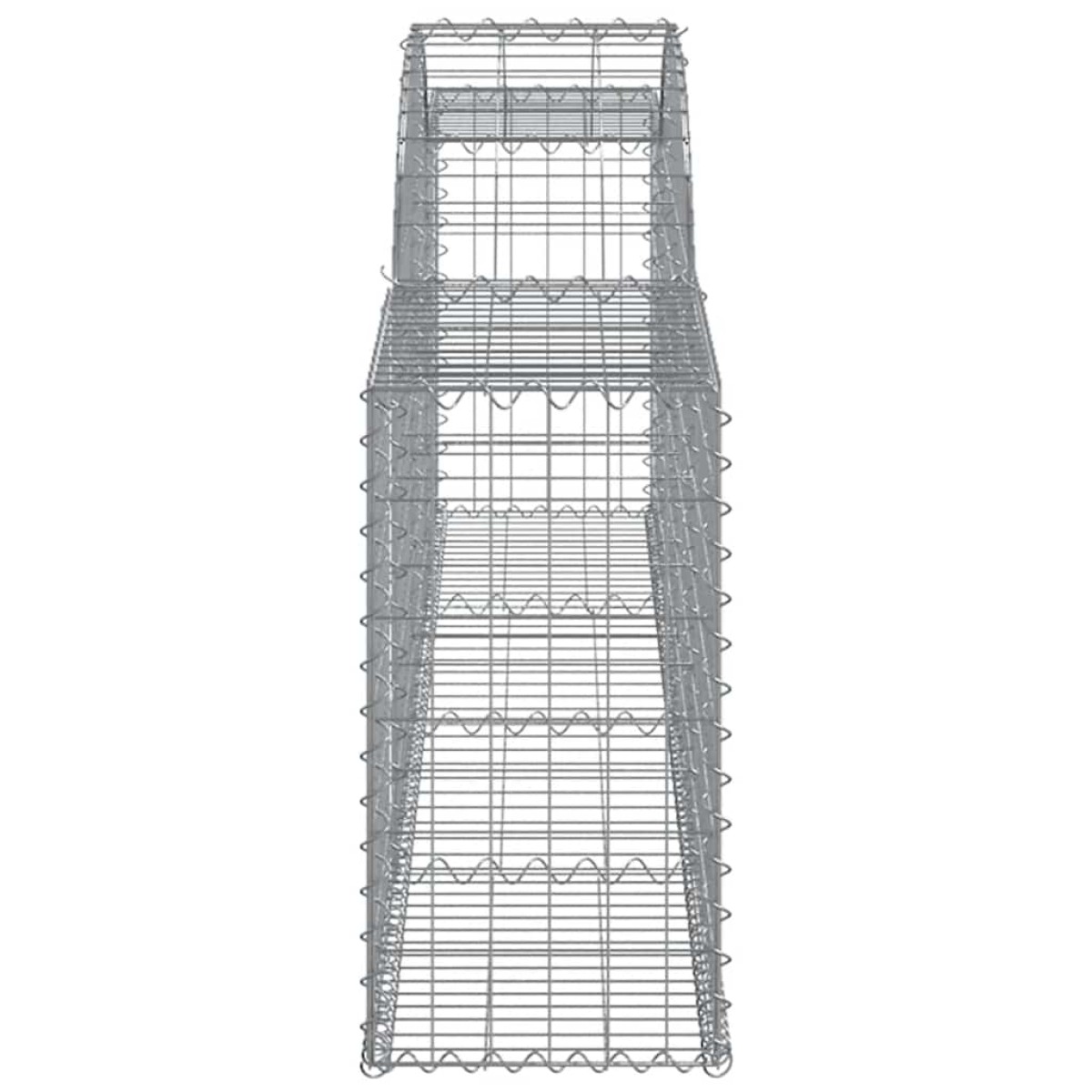 vidaXL Συρματοκιβώτια Τοξωτά 13 τεμ. 300x30x60/80 εκ. Γαλβαν. Ατσάλι