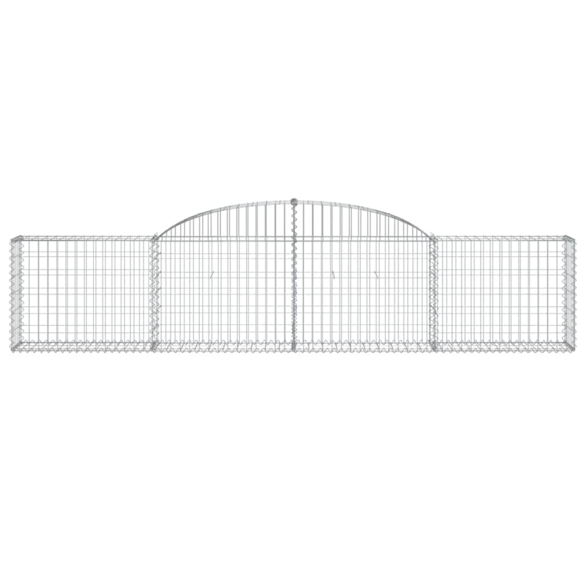 vidaXL Συρματοκιβώτια Τοξωτά 30 τεμ. 300x30x60/80 εκ. Γαλβαν. Ατσάλι