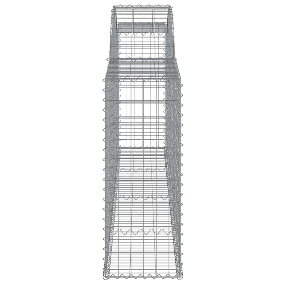 vidaXL Συρματοκιβώτια Τοξωτά 5 τεμ. 300x30x80/100 εκ. Γαλβαν. Ατσάλι