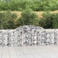 vidaXL Συρματοκιβώτια Τοξωτά 5 τεμ. 300x30x80/100 εκ. Γαλβαν. Ατσάλι