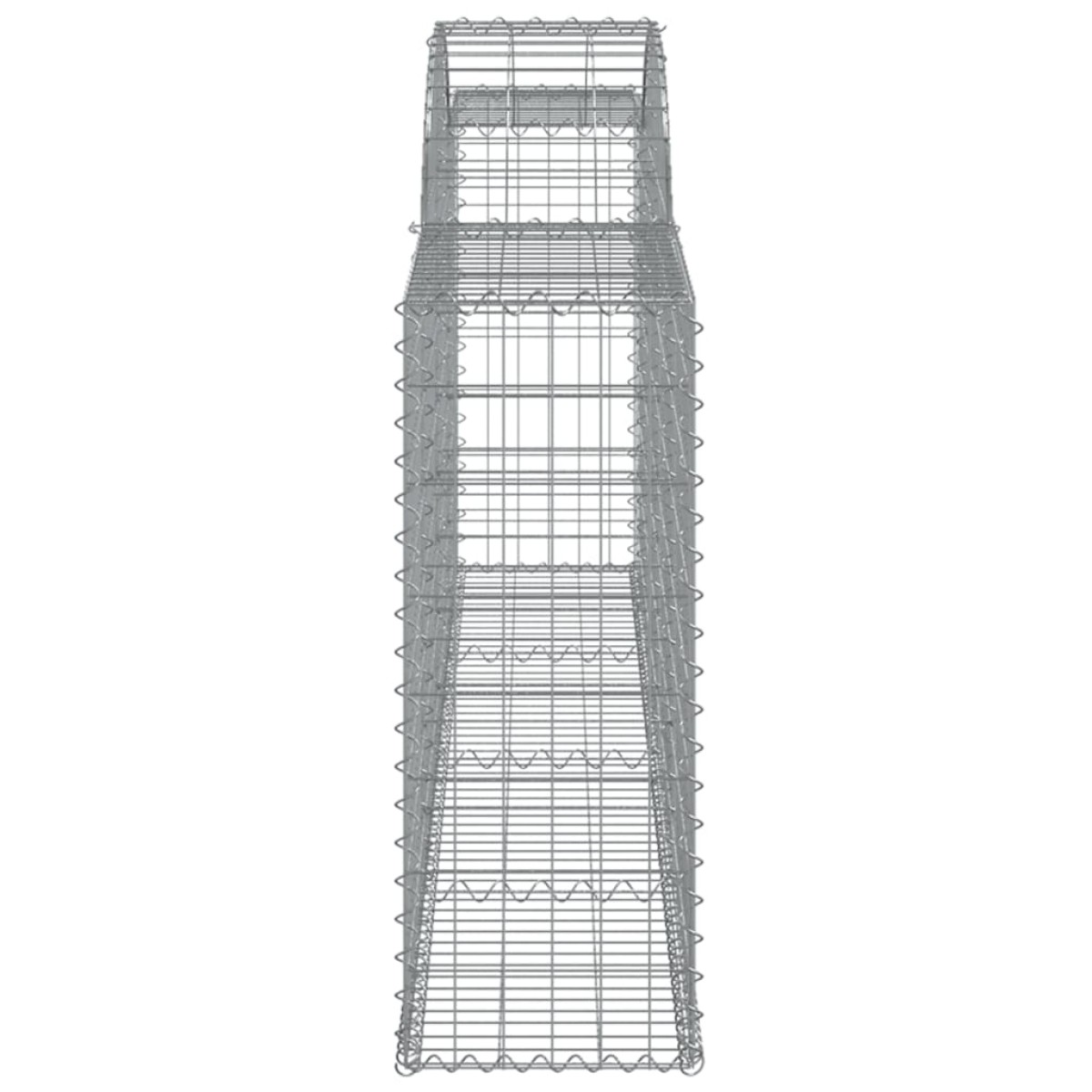 vidaXL Συρματοκιβώτια Τοξωτά 9 τεμ. 300x30x80/100 εκ. Γαλβαν. Ατσάλι