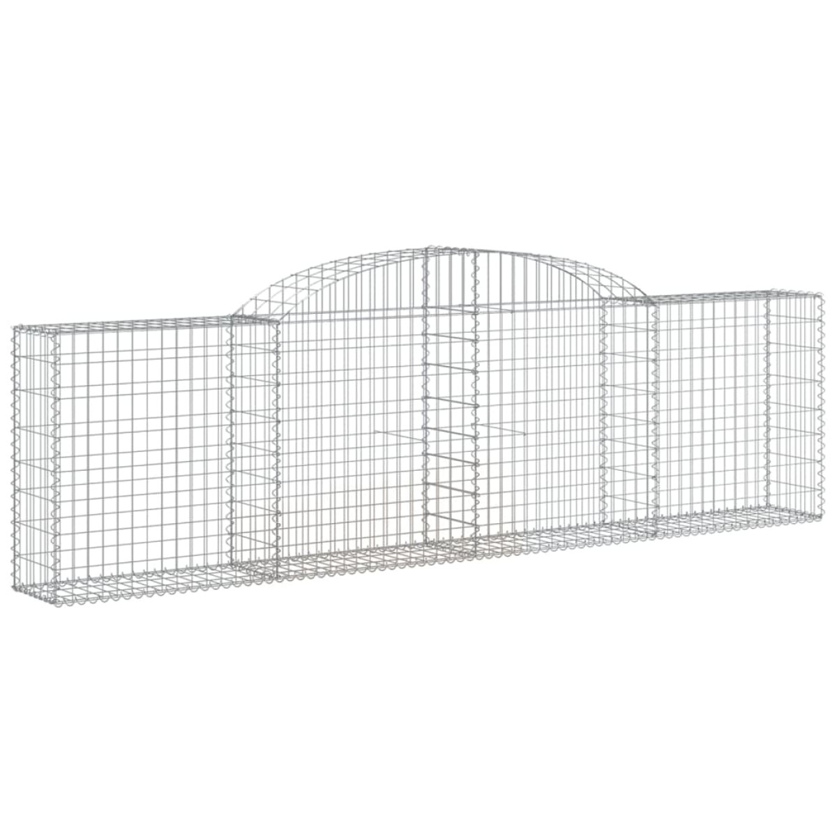 vidaXL Συρματοκιβώτια Τοξωτά 11 τεμ. 300x30x80/100 εκ. Γαλβαν. Ατσάλι