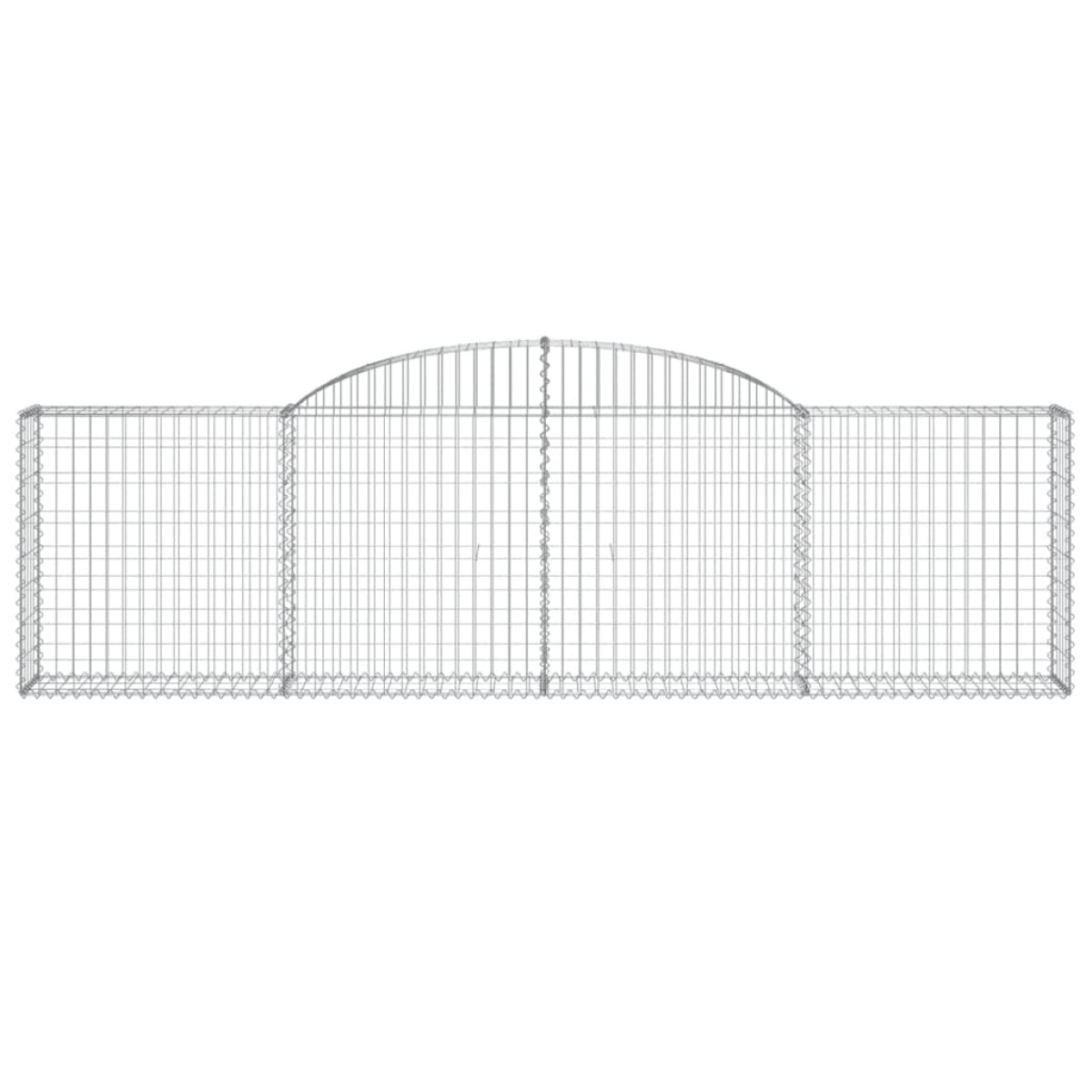vidaXL Συρματοκιβώτια Τοξωτά 11 τεμ. 300x30x80/100 εκ. Γαλβαν. Ατσάλι
