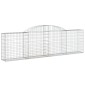 vidaXL Συρματοκιβώτια Τοξωτά 13 τεμ. 300x30x80/100 εκ. Γαλβαν. Ατσάλι
