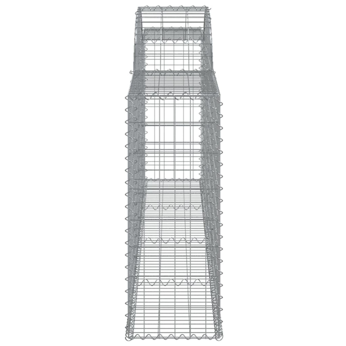 vidaXL Συρματοκιβώτια Τοξωτά 20 τεμ. 300x30x80/100 εκ. Γαλβαν. Ατσάλι