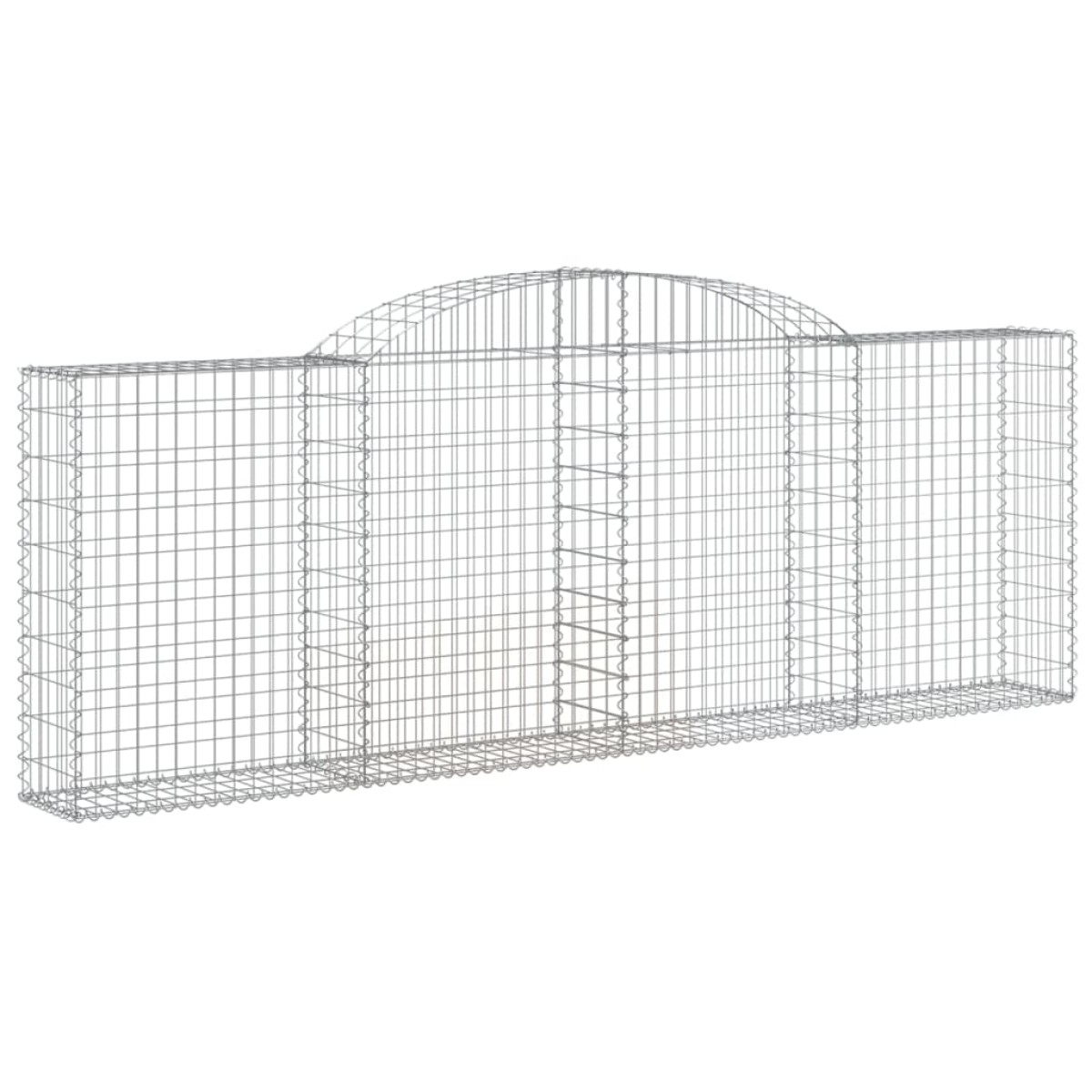 vidaXL Συρματοκιβώτια Τοξωτά 3 τεμ. 300x30x100/120 εκ. Γαλβαν. Ατσάλι