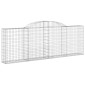 vidaXL Συρματοκιβώτια Τοξωτά 5 τεμ. 300x30x100/120 εκ. Γαλβαν. Ατσάλι