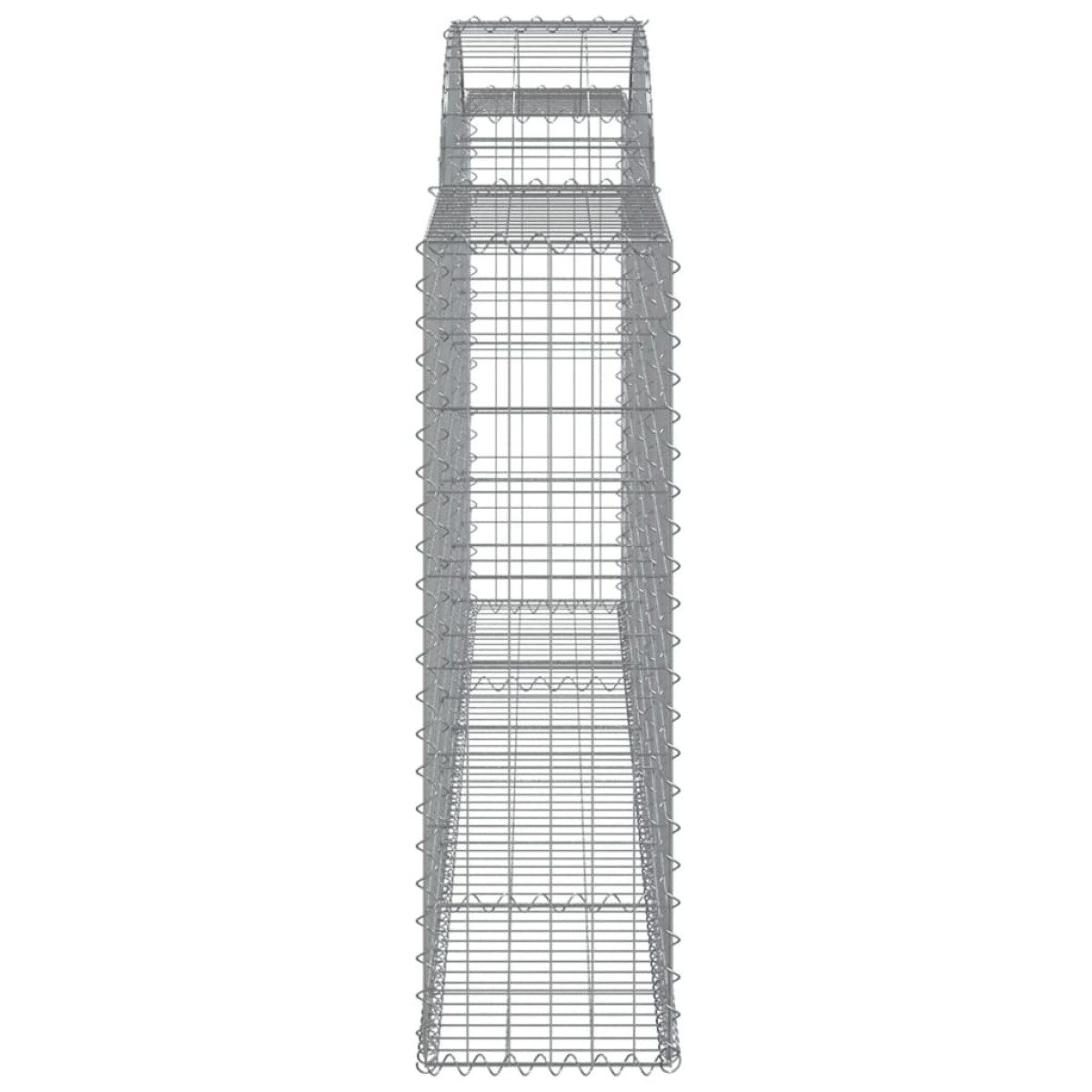 vidaXL Συρματοκιβώτια Τοξωτά 10 τεμ. 300x30x100/120 εκ. Γαλβαν. Ατσάλι