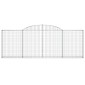 vidaXL Συρματοκιβώτια Τοξωτά 13 τεμ. 300x30x100/120 εκ. Γαλβαν. Ατσάλι