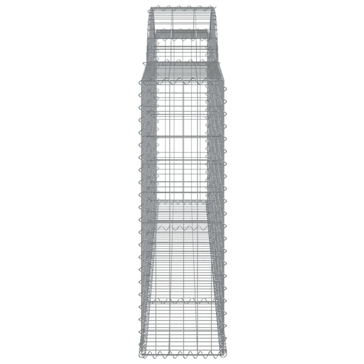 vidaXL Συρματοκιβώτια Τοξωτά 13 τεμ. 300x30x100/120 εκ. Γαλβαν. Ατσάλι