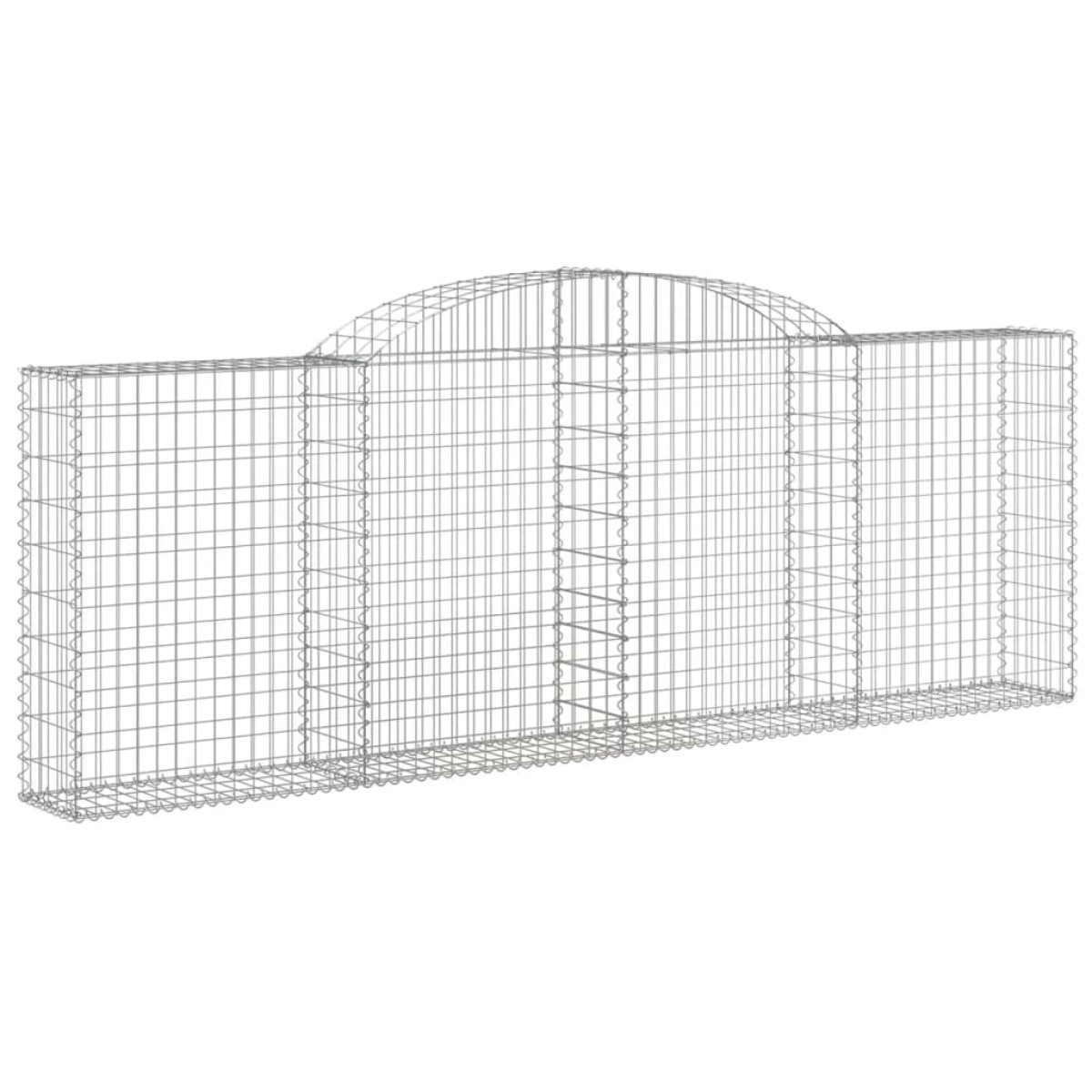 vidaXL Συρματοκιβώτια Τοξωτά 17 τεμ. 300x30x100/120 εκ. Γαλβαν. Ατσάλι