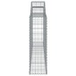 vidaXL Συρματοκιβώτια Τοξωτά 30 τεμ. 300x30x100/120 εκ. Γαλβαν. Ατσάλι