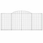 vidaXL Συρματοκιβώτια Τοξωτά 5 τεμ. 300x30x120/140 εκ. Γαλβαν. Ατσάλι
