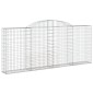 vidaXL Συρματοκιβώτια Τοξωτά 6 τεμ. 300x30x120/140 εκ. Γαλβαν. Ατσάλι