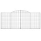 vidaXL Συρματοκιβώτια Τοξωτά 6 τεμ. 300x30x120/140 εκ. Γαλβαν. Ατσάλι