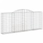 vidaXL Συρματοκιβώτια Τοξωτά 7 τεμ. 300x30x120/140 εκ. Γαλβαν. Ατσάλι