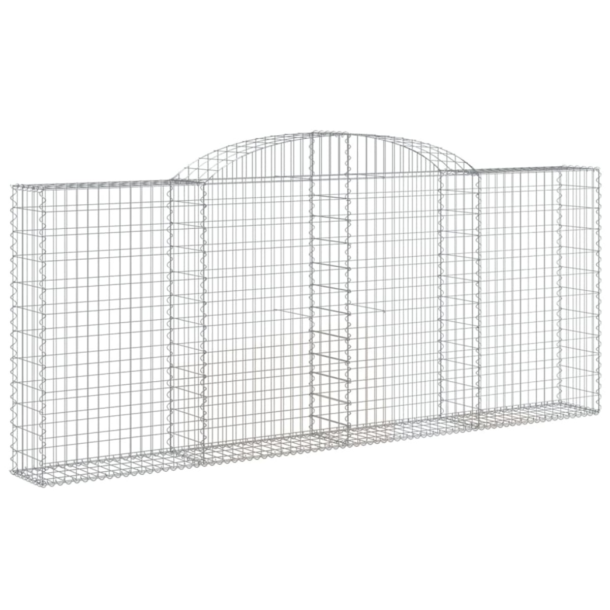 vidaXL Συρματοκιβώτια Τοξωτά 11 τεμ. 300x30x120/140 εκ. Γαλβαν. Ατσάλι