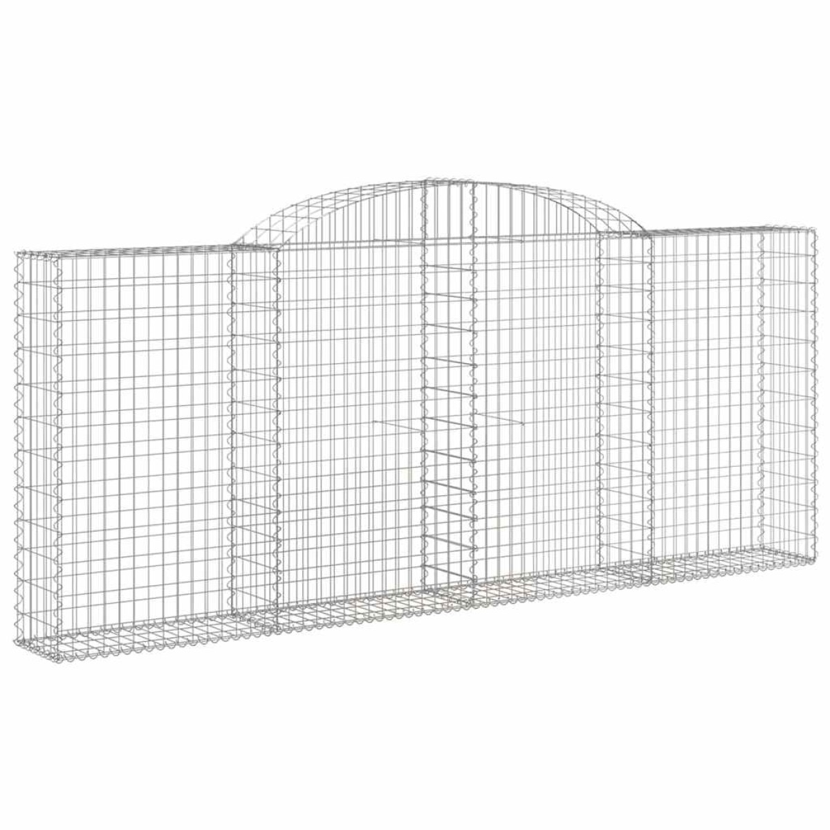 vidaXL Συρματοκιβώτια Τοξωτά 20 τεμ. 300x30x120/140 εκ. Γαλβαν. Ατσάλι