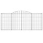 vidaXL Συρματοκιβώτια Τοξωτά 20 τεμ. 300x30x120/140 εκ. Γαλβαν. Ατσάλι