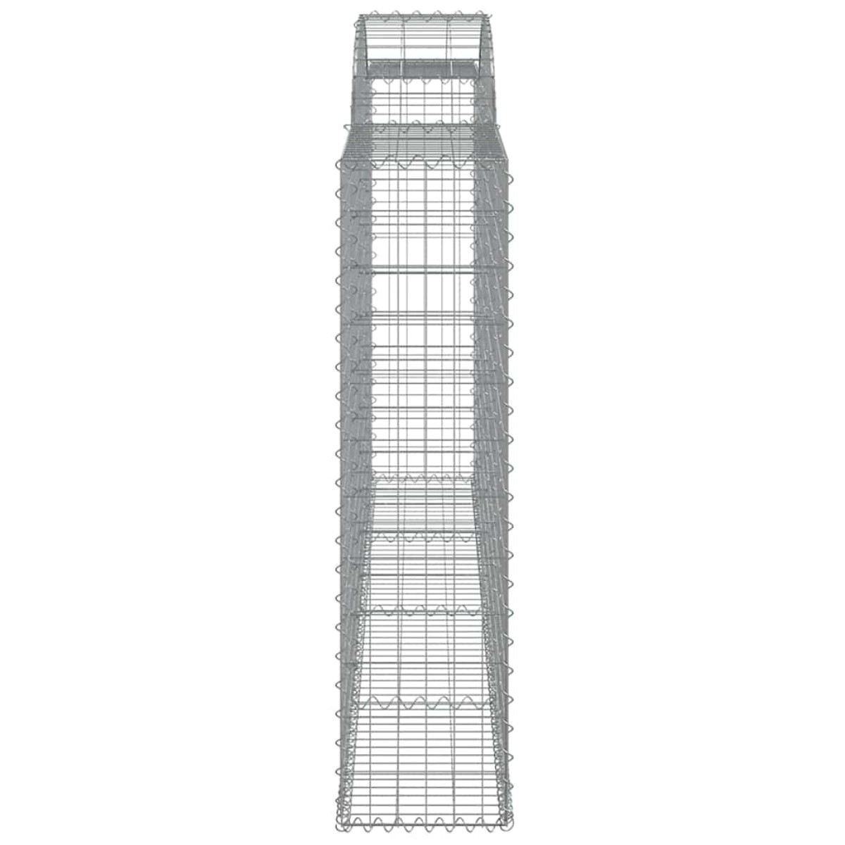 vidaXL Συρματοκιβώτια Τοξωτά 20 τεμ. 300x30x120/140 εκ. Γαλβαν. Ατσάλι