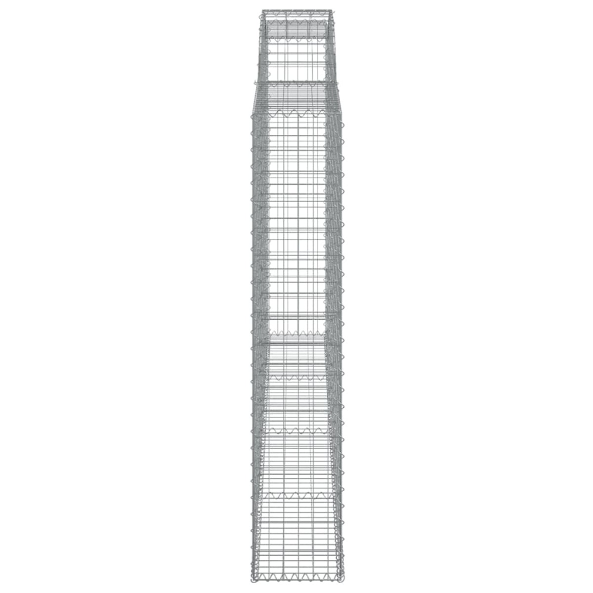 vidaXL Συρματοκιβώτια Τοξωτά 3 τεμ. 300x30x160/180 εκ. Γαλβαν. Ατσάλι